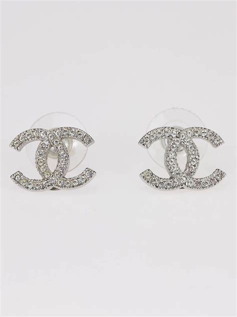 chanel earring chain|Chanel swarovski earrings.